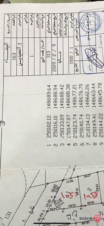 قطعة ارض مساحة 568م للبيع بسعر معقول في عمان - البيضاء