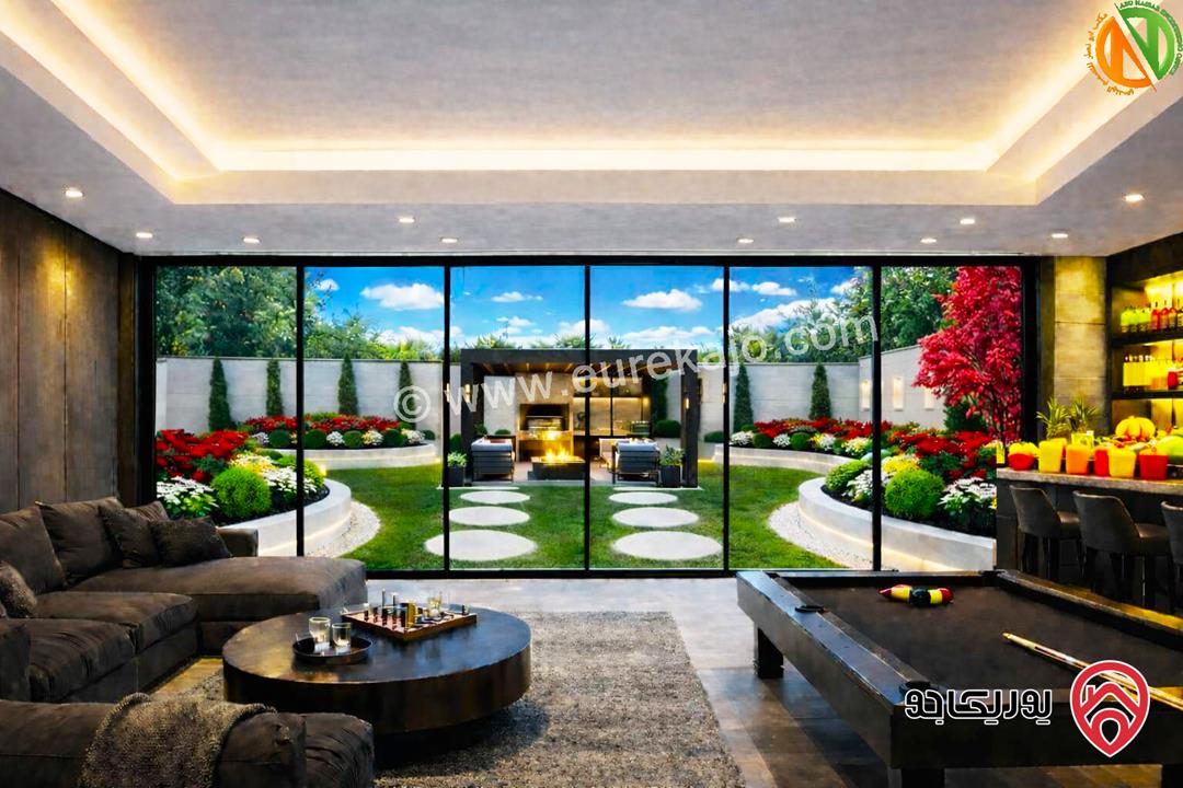 فلل متلاصقة مساحة 600م على أرض 1500م للبيع في عمان - عبدون الوسطاني