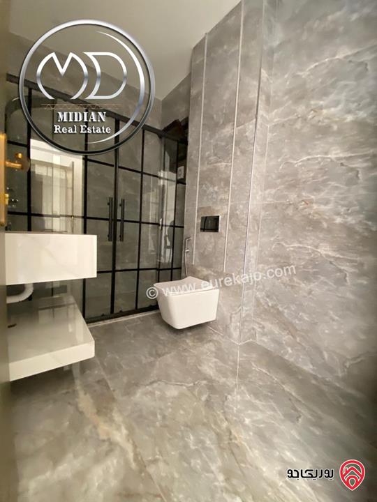 شقق شبه أرضي جديدة للبيع في عمان - ضاحية الرشيد مساحات 210م مع تراسات و حدائق تشطيبات سوبر ديلوكس بأسعار مميزة