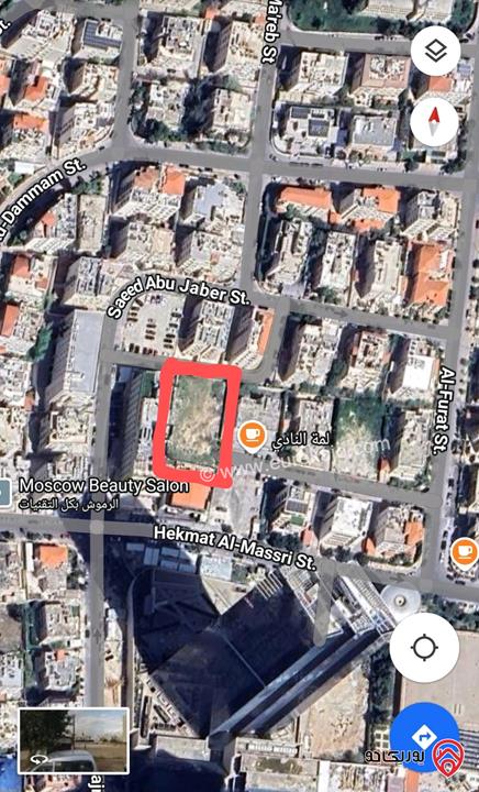 ارض سكنية مساحة 1 دونم و 241م للبيع في عمان - أم أذينة بالقرب من أبراج السادس