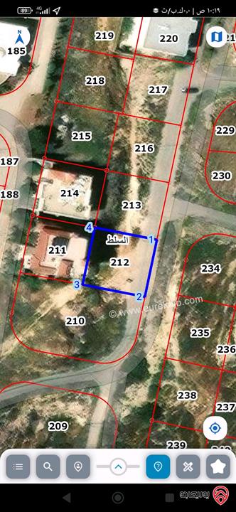 ارض مساحة 500م للبيع في السلط حوض ابو تينة اسكان آسيا 