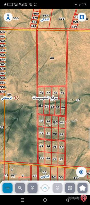 قطع أراضي مساحات تبدأ من 3400 متر ولغاية 100 دونم للبيع في المدينة الجديدة مدينة عمره - الموقر المديسيات 