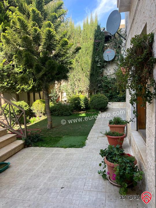 شقة مفروشة أرضية مساحة 200م مع حديقة 170م للبيع في عمان - الشميساني 