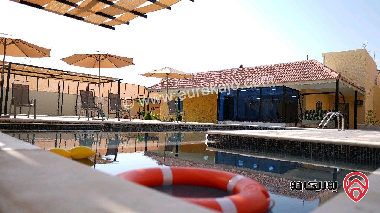 مزرعة مساحة الأرض 1 دونم والبناء 85م للبيع في البحر الميت - الشونة الجنوبة 