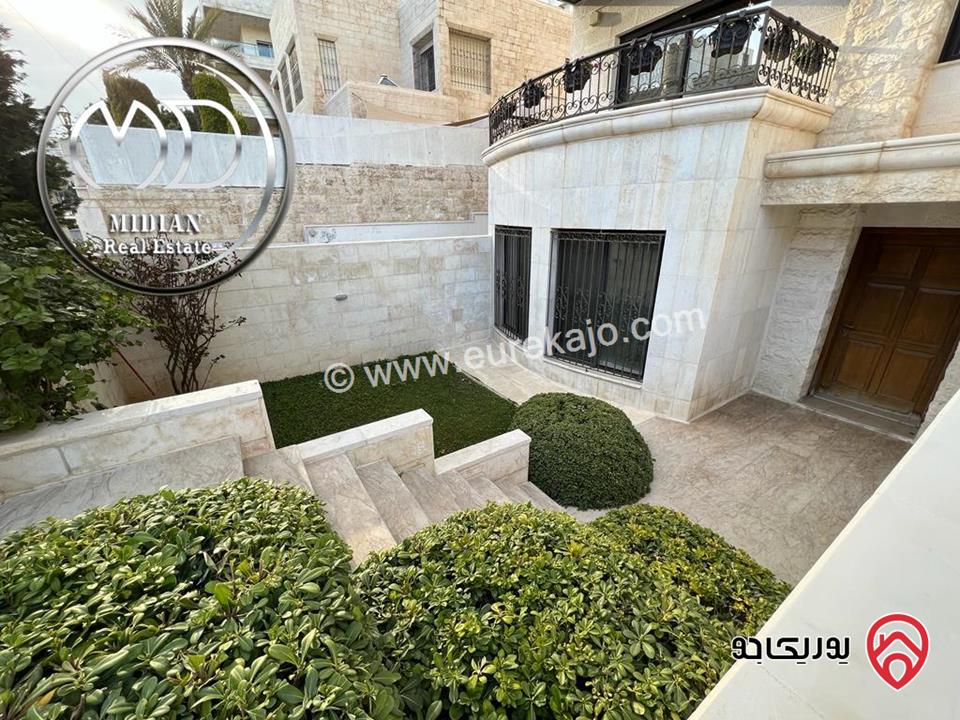 شقة شبه أرضي طابقية فارغة للايجار في عمان - دير غبار مساحة 350م مع ترس و حديقة 150م تشطيبات ديكورات عصرية فاخرة