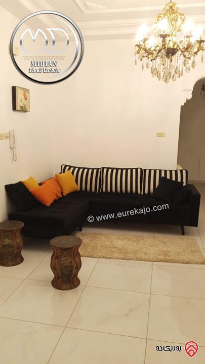 شقة مفروشة للايجار في عمان - الشميساني مساحة 140م طابق اول تشطيبات وفرش سوبر ديلوكس بسعر مميز جداً