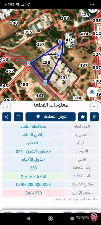 فيلا مساحة 500م على أرض 5 دونم و 753م للبيع في عمان - دابوق