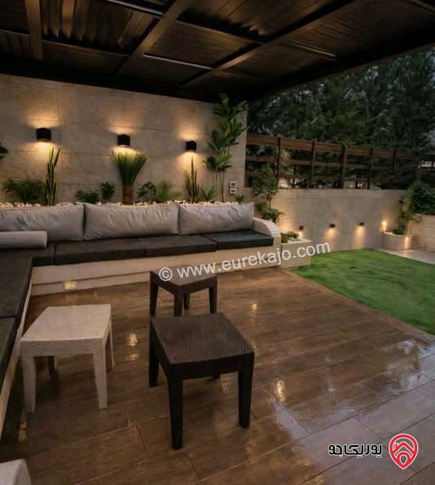 شقة مفروشة شبه ارضي مساحة 165م مع ترس 50م للايجار في عمان - ضاحية النخيل