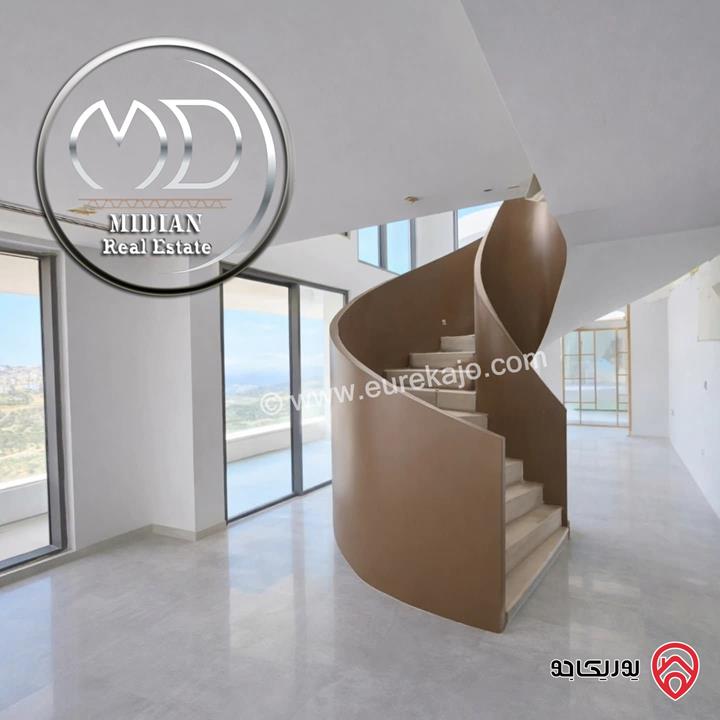 شقة ارضية جديدة للبيع في عمان - الكرسي مساحة 400م مع تراسات تشطيبات ديكورات عصرية فاخرة إطلالة بانورامية موقع مميز