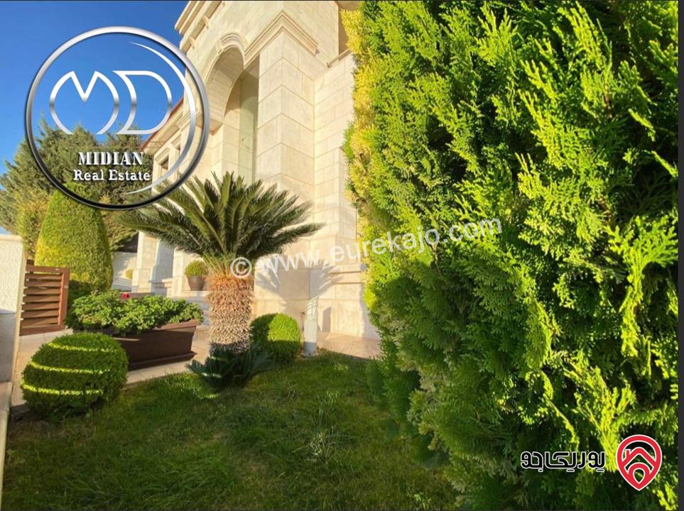 شقة دوبلكس جديدة فارغة للايجار في عمان - دابوق طابق أول مع روف مساحة 300م مع تراسات تشطيبات ديكورات سوبر ديلوكس اطلالة جميلة