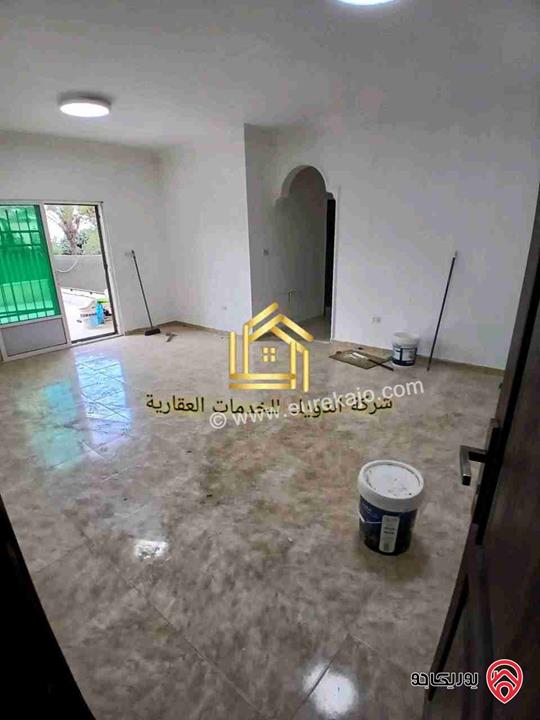 شقة فارغة طابق ارضي مساحة 120 مع ترس 20م للايجار في عمان - ام السماق 
