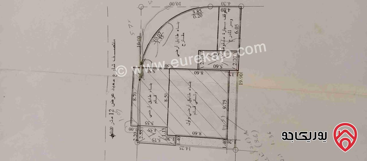 شقة طابق أول مساحة 224م للبيع في الزرقاء حي الامير عبد الله