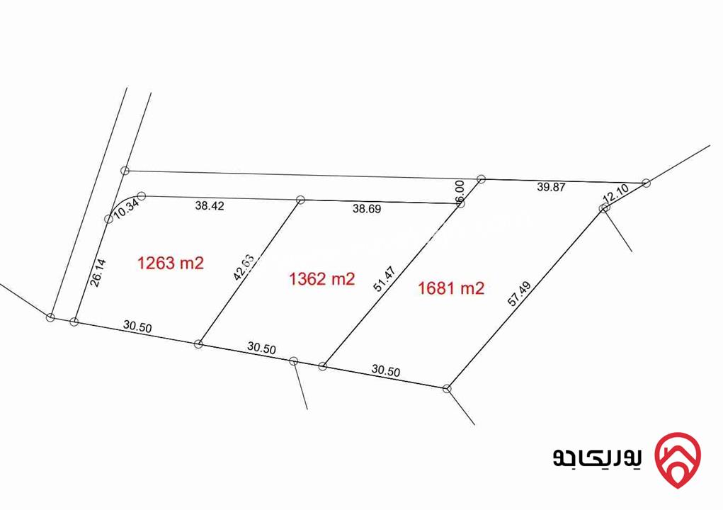 قطعة أرض مساحة 1260م للبيع في الزرقاء - بيرين الخلة من المالك مباشرة 