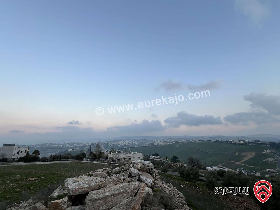 قطعة ارض مساحة 1 دونم للبيع في السلط اعلى منطقة بالسرو مطلة اطلالة بانوراما 