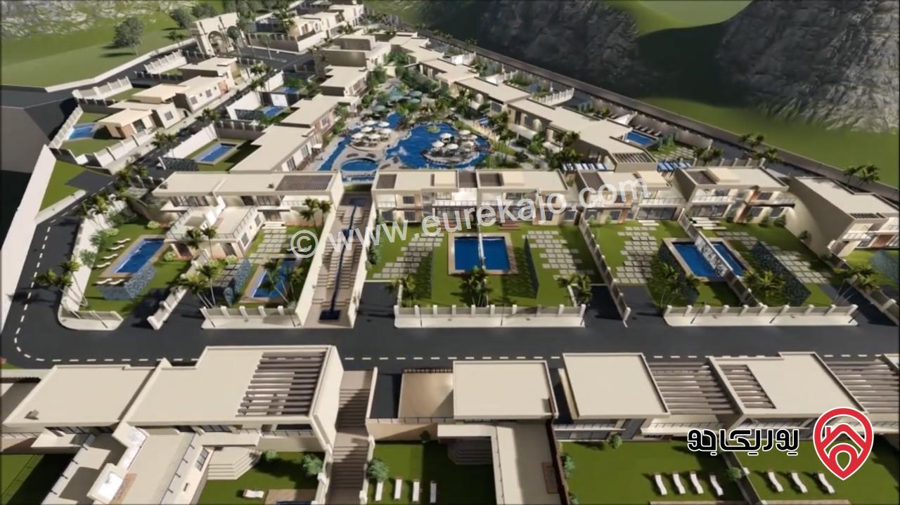 مشروع منتجع مزارع وفلل مساحة الأرض 24 دونم بطراز حديث للبيع في عمان - البحاث