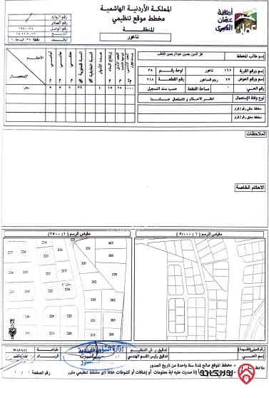 أرض مساحة 1026م للبيع في عمان - ناعور