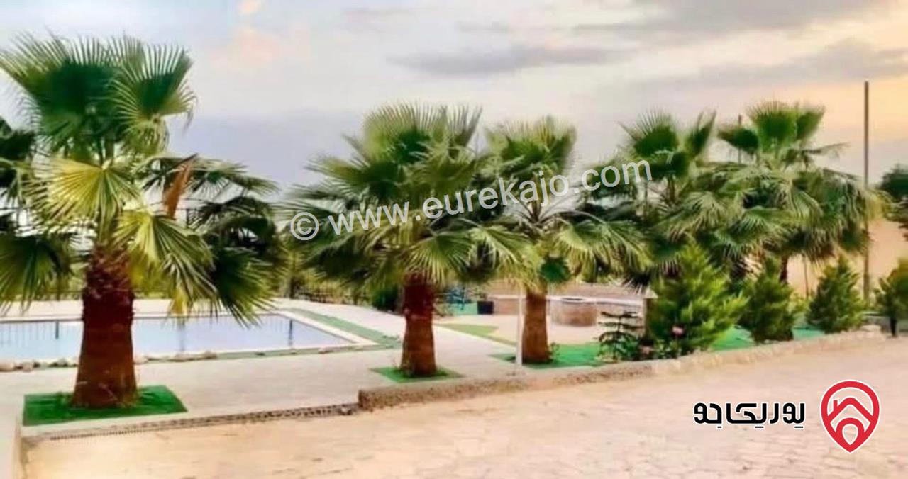 شاليه ومزرعة مساحة الأرض 3 دونم و 404م والبناء 150م للبيع في جرش