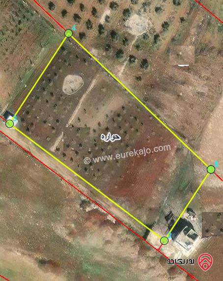ارض للبيع 5000م في اربد - حوارة حوض المغنية الجنوبية 
