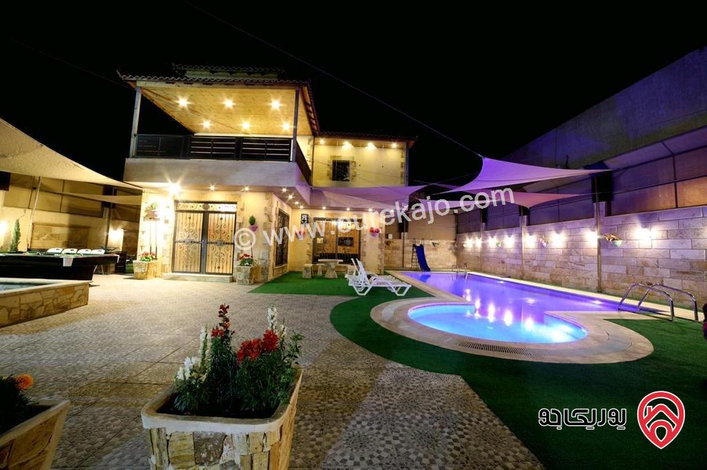 شاليه مساحة 220م على أرض 581م للبيع في الاغوار الجنوبية - الرامة
