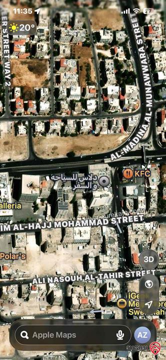 أرض مساحة 1078م للبيع في عمان - السابع شارع زهران