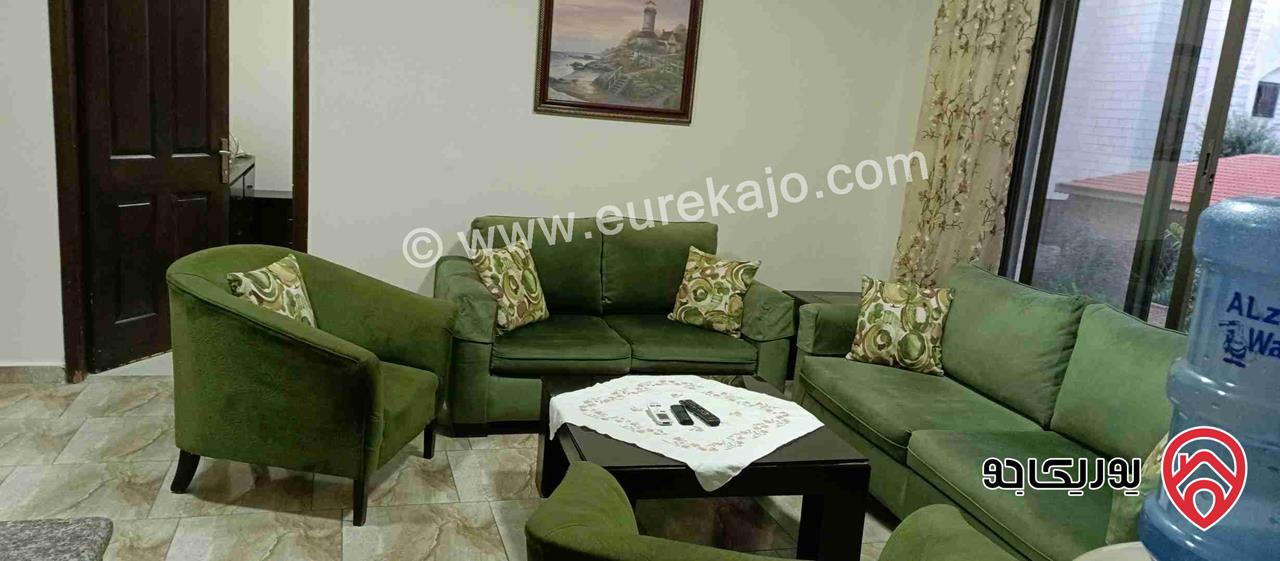 شقة ديلوكس مساحة 70م طابق أرضي للايجار مفروشة بالكامل في عمان - الجندويل 