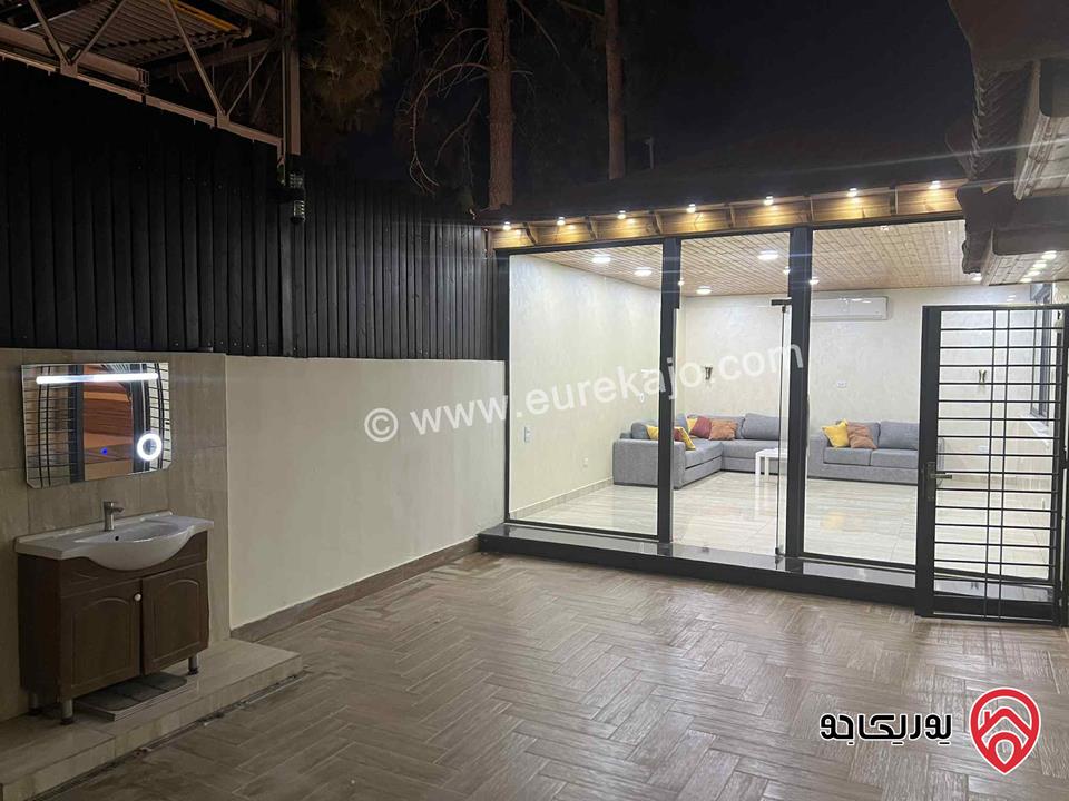 شقة ارضية سوبرديلوكس مساحة 130م مفروشة للايجار في عمان- عبدون 