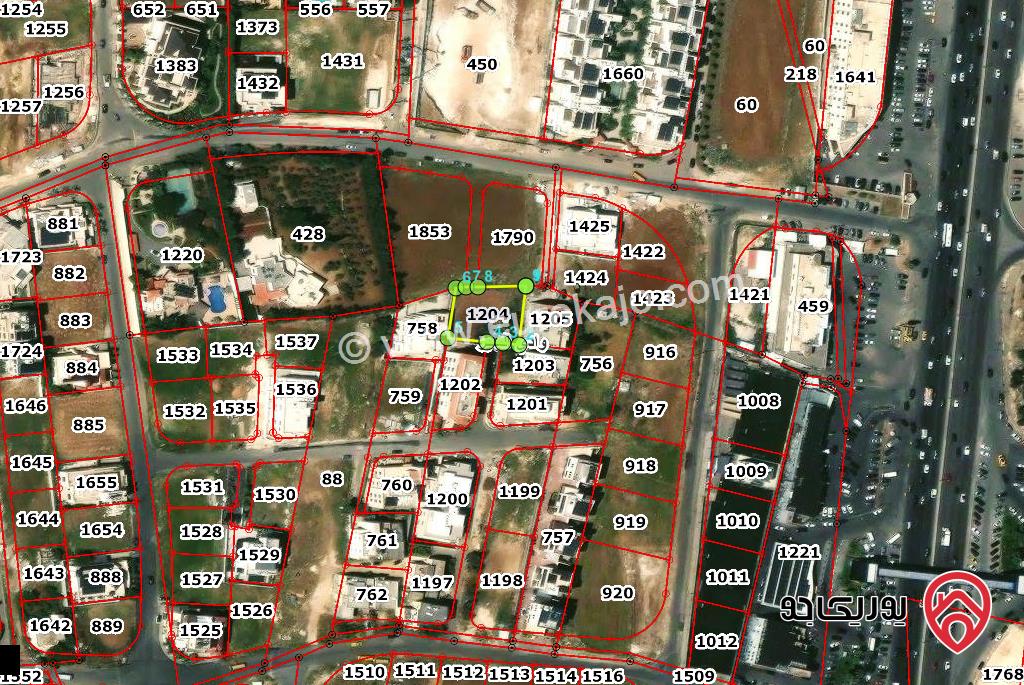 قطعة ارض مساحة 992م للبيع فى عمان - الظهير، خلف مجمع ابو جاموس