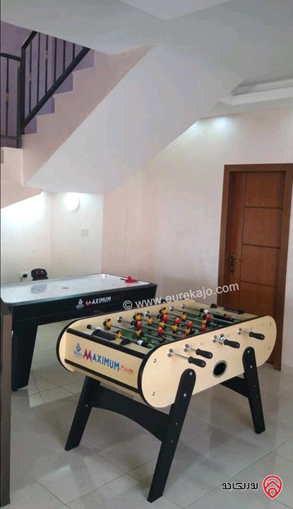 شـاليه مـفروش مساحة الأرض 550م والبناء 150م للبيع في البحر الميت منطقة الشونة الجنوبية الجوفة