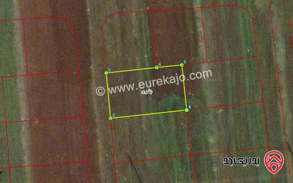 قطعة ارض مساحة 673م للبيع في اربد - بشرى شرق اشارة بردى وشرق طريق عمان 