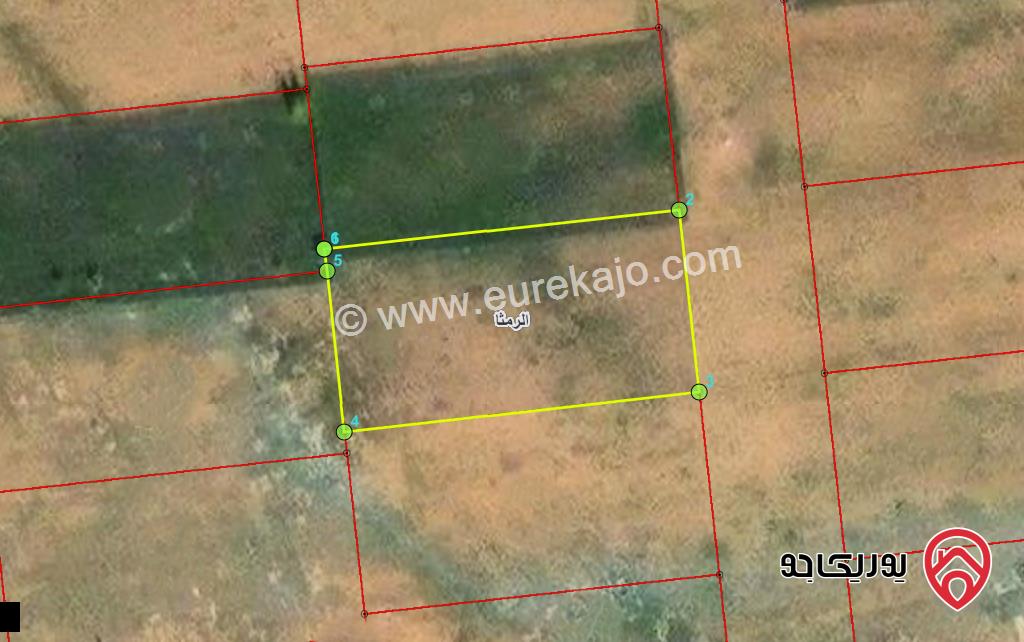 قطعة ارض مساحة 1036م للبيع في اربد - الرمثا غرب مدينة الحسن الصناعية 