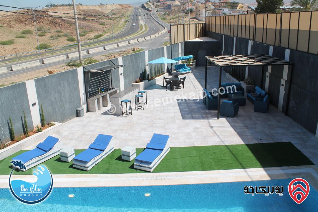 شاليه - مزرعة The Blue Chalet للايجار اليومي في البحر الميت 