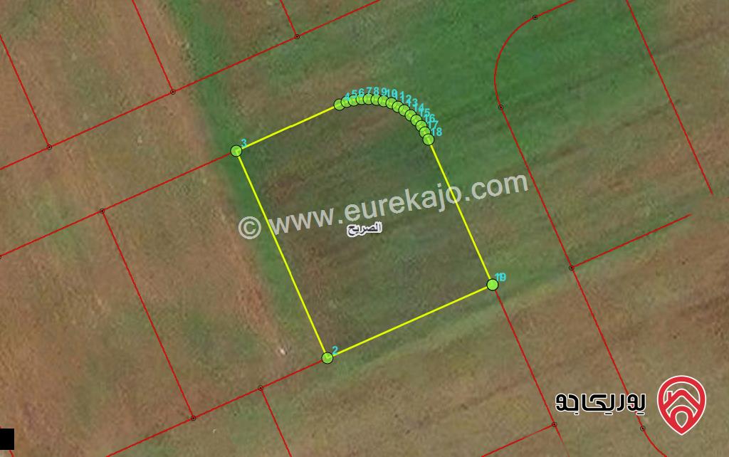 قطعة ارض مساحة 1249م للبيع في اربد - شرق ترخيص الصريح 