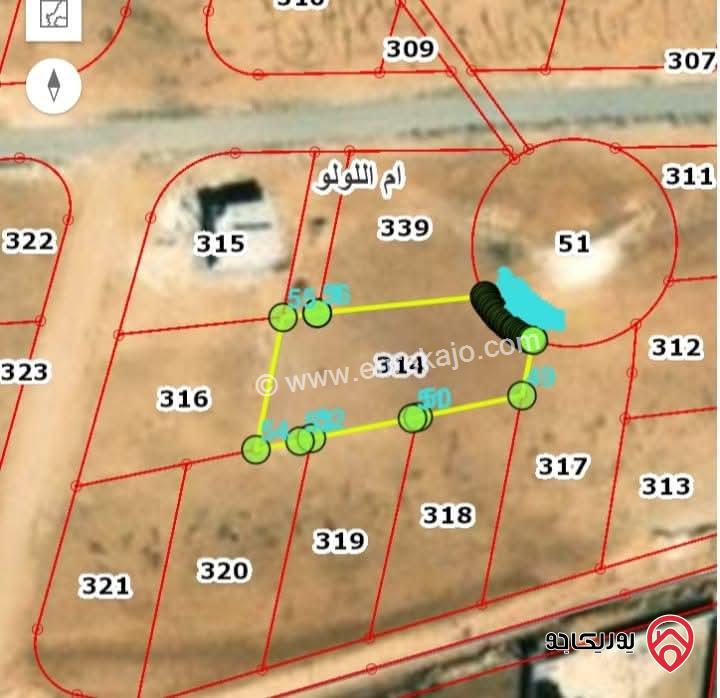 قطعة ارض مساحة 900م للبيع في المفرق - منشية بني حسن