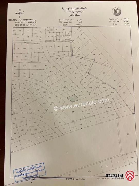 قطعة ارض مساحة 779م للبيع في عمان - تلاع العلي