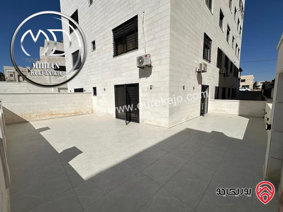 شقق أرضية جديدة للبيع في عمان - خلدا مساحات 140م & 145م مع تراسات و حدائق تشطيبات ديكورات سوبر ديلوكس بسعر مميز