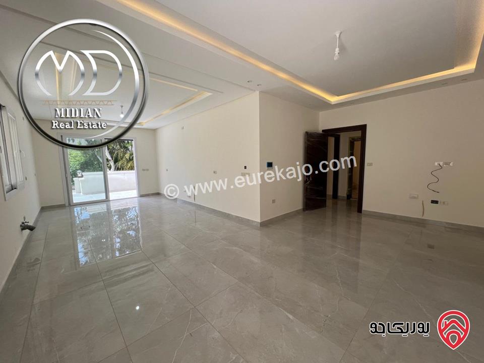 شقق أرضية جديدة للبيع في عمان - الرابية مساحات 210م & 250م مع تراسات و حدائق تشطيبات ديكورات عصرية فاخرة بأسعار مميزة