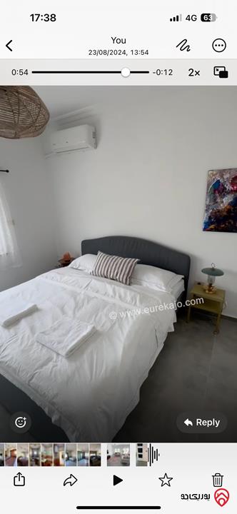 شقة تصميم حديث مريحة مساحة 95م طابق ثاني للإيجار مفروشة في عمان - جبل عمان قرب الدوار الرابع