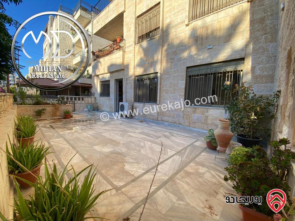 شقة ارضية للبيع في عمان - خلدا مساحة 185م مع ترس و حديقة 120م تشطيبات سوبر ديلوكس بسعر مميز جداً