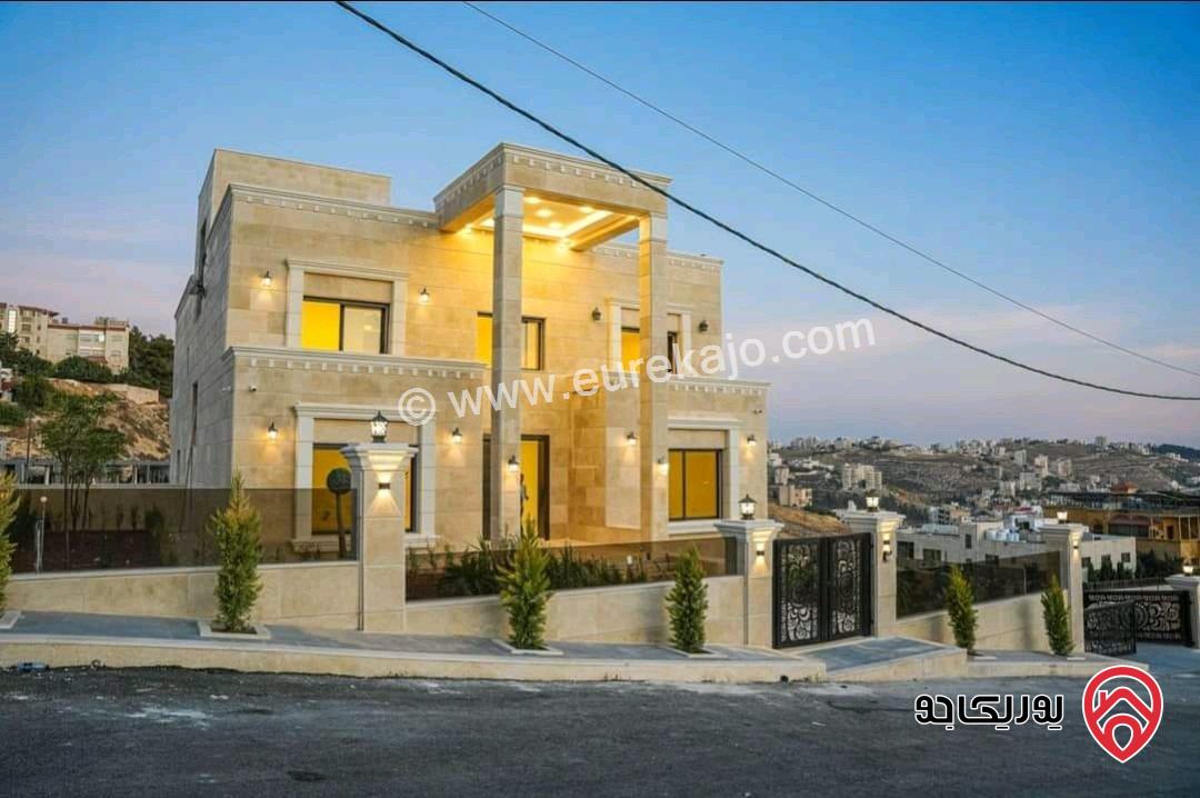 فيلا مساحة 1 دونم و 200م على أرض 1050م للبيع في عمان - مرج الحمام 