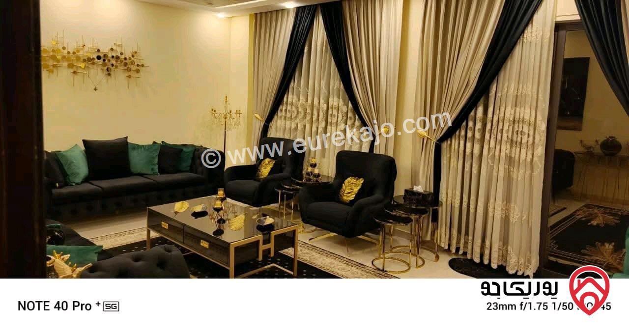 شقة ارضية مساحة 176م داخلي وترس امامي وخلفي 80م للبيع في عمان - الجبيهة حي المنصور