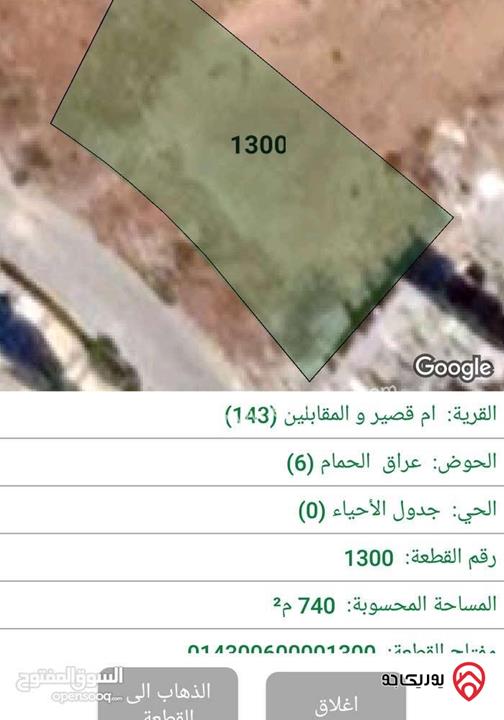 ارض مساحة 740م سكن ج للبيع في عمان - البنيات