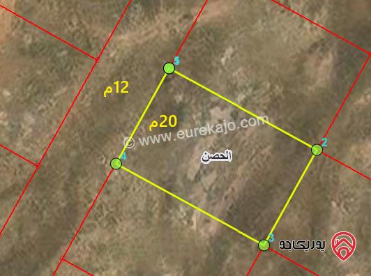 أرض مساحة 603م للبيع في اربد - من اراضي الحصن حوض الدهما الشمالية اسكان الاطباء 