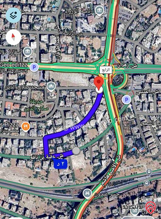 ارض مساحة 963م للبيع في عمان - عبدون قرب الدوار الرابع أسفل جسر عبدون 