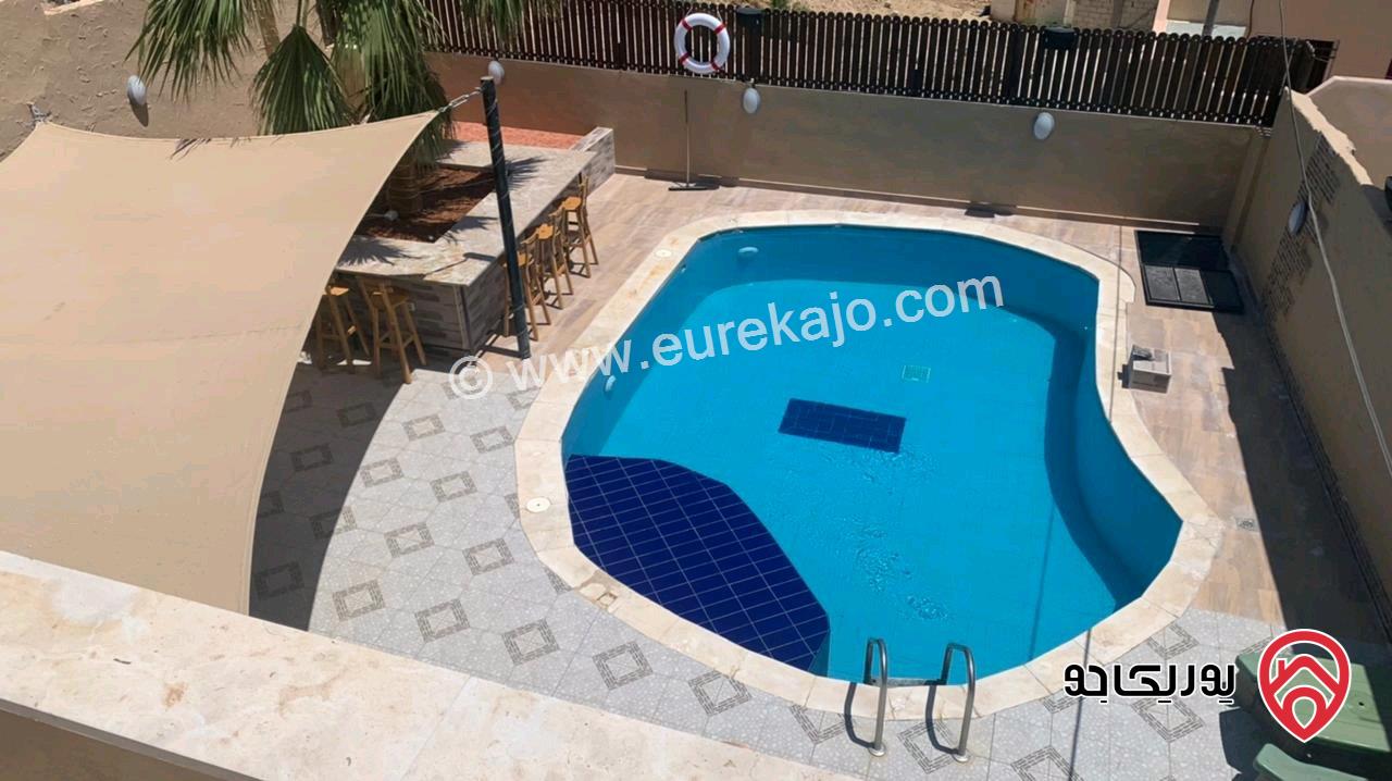 مزرعة مساحة البناء 100م على أرض 4 دونم و 952م للبيع في البحر الميت - الروضة