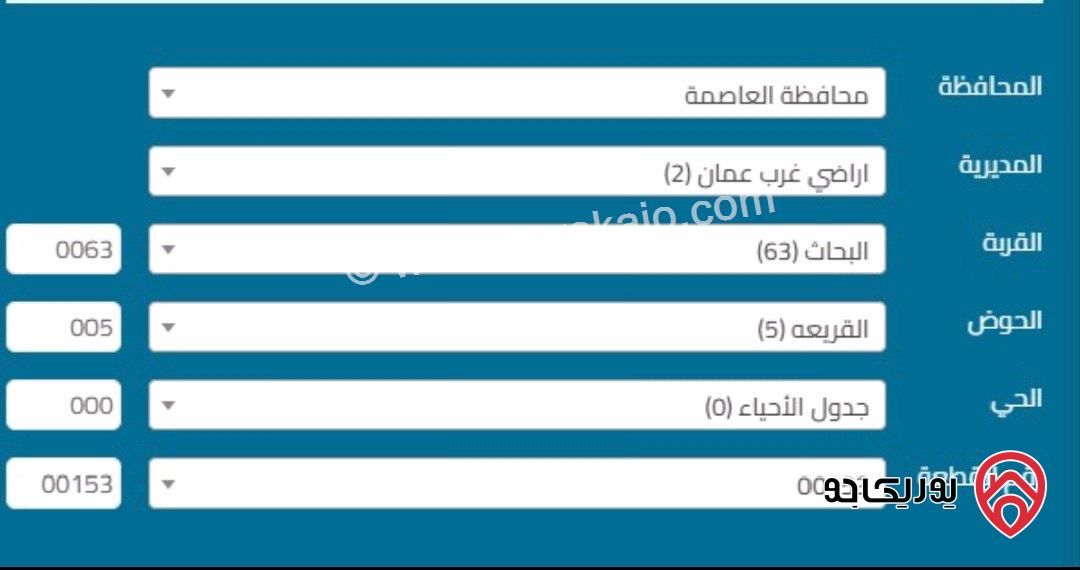 ارضين مساحة كل قطعة دونم للبيع في عمان - مرج الحمام شارع قصر الامير محمد