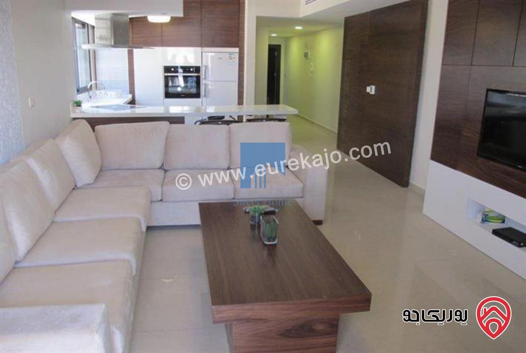 شقة أرضية مفروشة فاخرة للبيع في جبل عمان - مقابل رئاسة الوزراء وقرب فندق عمان ويست 100م مع ترسات 110م بسعر مغري