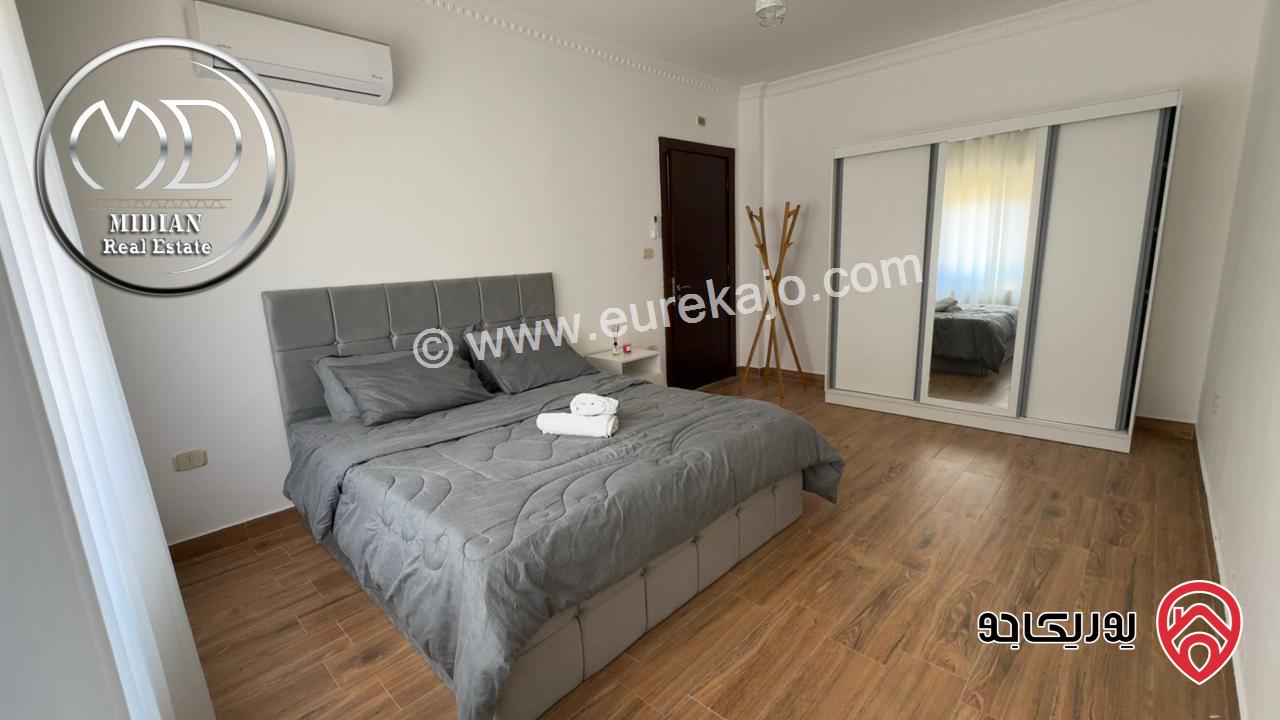 شقة مفروشة فاخرة للايجار في عمان - الدوار السابع مساحة 100م طابق ثالث تشطيبات وديكورات فندقية اطلالة جميلة