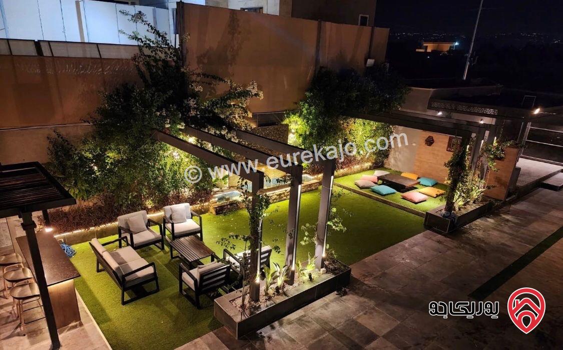 شاليه مودرن فاخر مساحة الأرض 716م والبناء 265م للبيع في البحر الميت قرب منتجع البحيرة