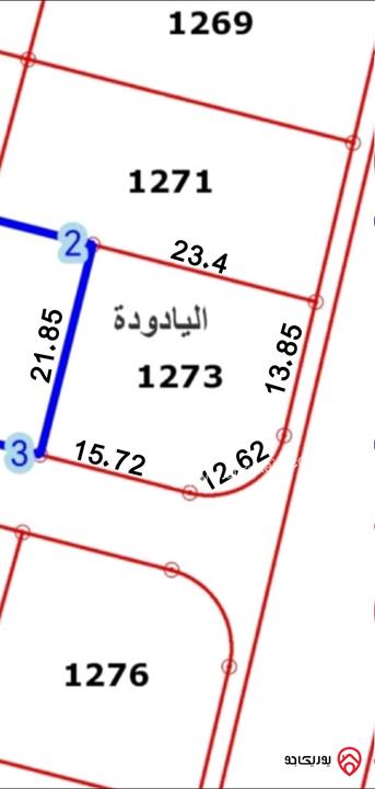 قطعة أرض مساحة 500م للبيع في عمان - اليادودة