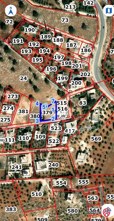أرض مساحة 1 دونم للبيع في الزرقاء - بيرين حوض ام البيار قرب المنتزه